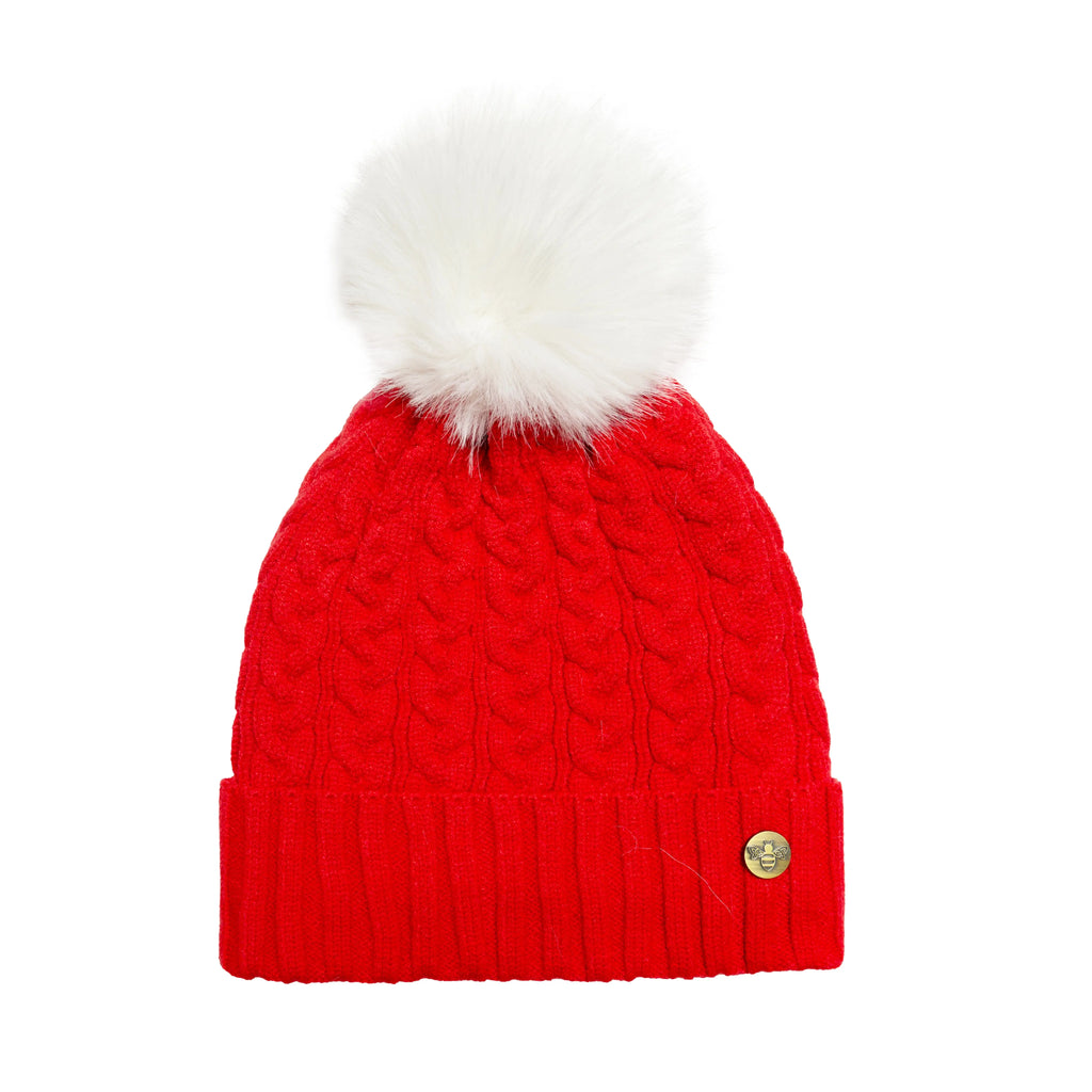 House of Celtic Cable Knit Hat - Ferrari Red Travel Outfitters