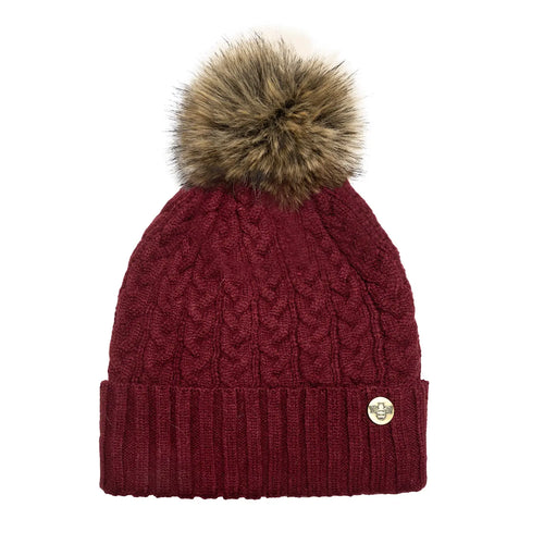 House of Celtic Cable Knit Hat - Wine Travel Outfitters