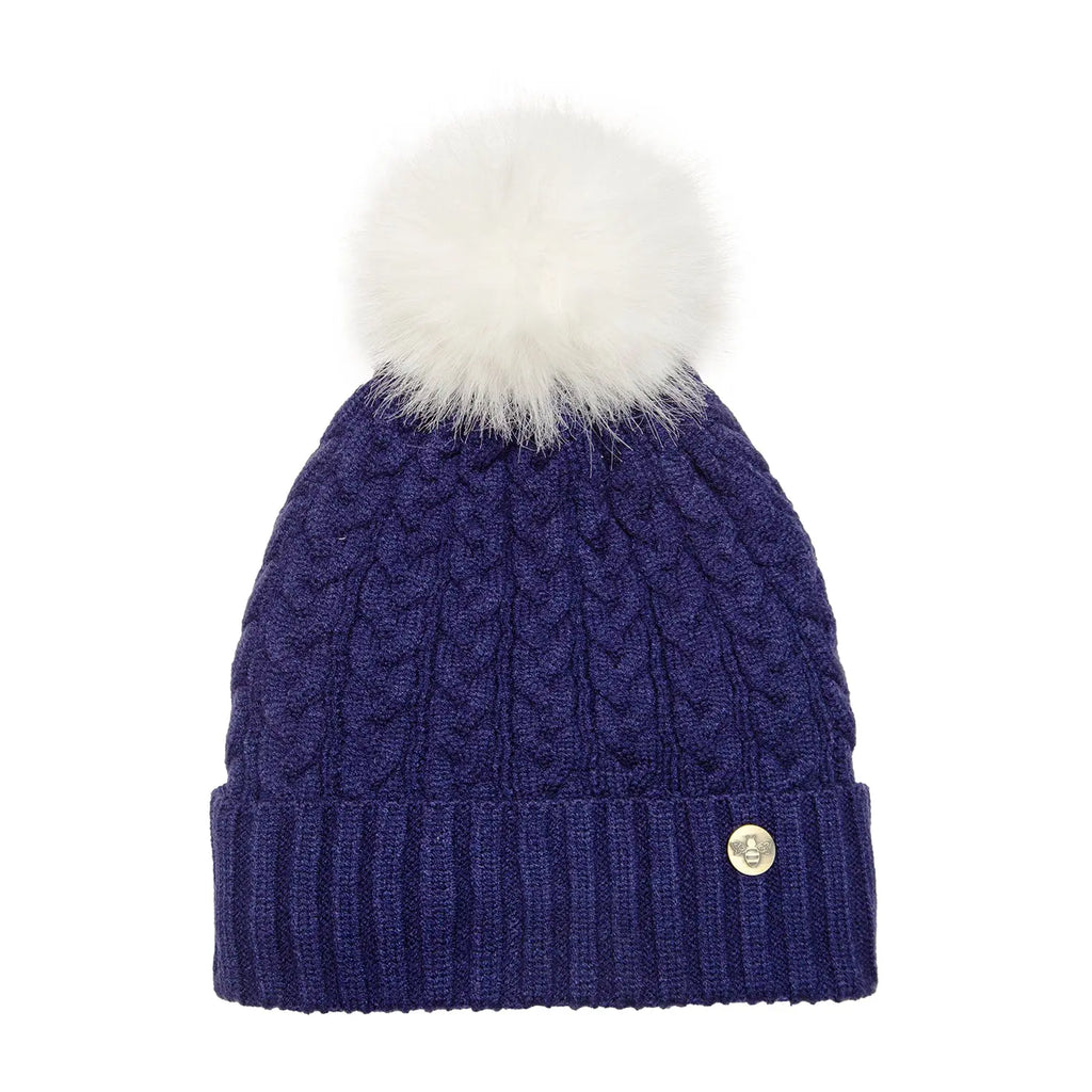 House of Celtic Cable Knit Hat - Navy Travel Outfitters