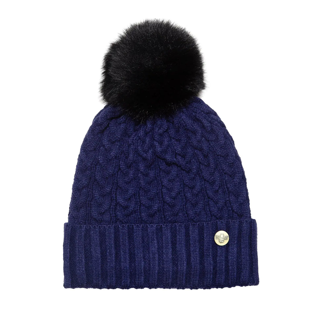 House of Celtic Cable Knit Hat - Navy Travel Outfitters