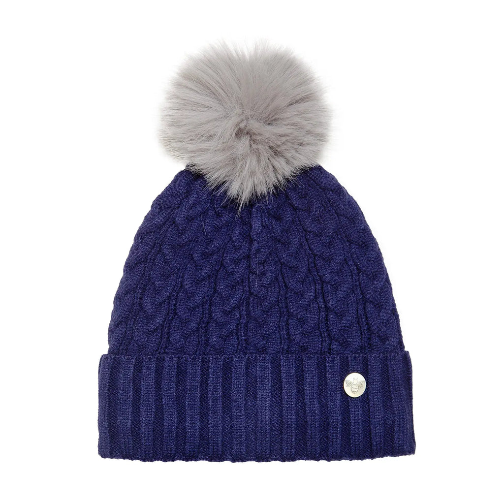 House of Celtic Cable Knit Hat - Navy Travel Outfitters