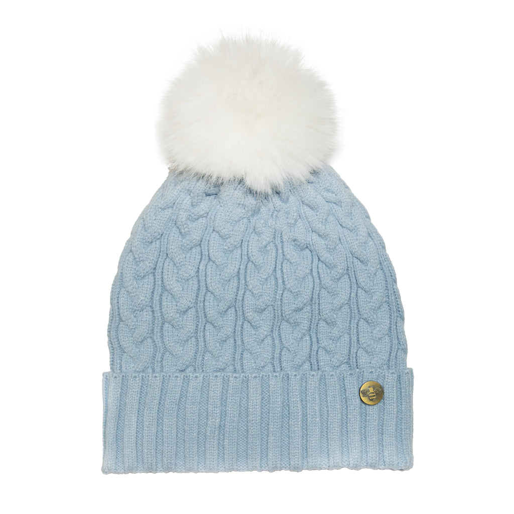 House of Celtic Cable Knit Hat - Baby Blue Travel Outfitters