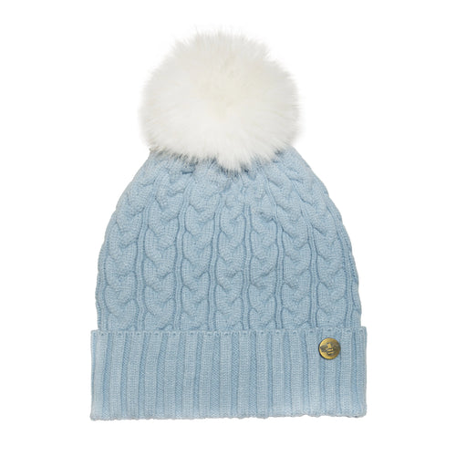 House of Celtic Cable Knit Hat - Baby Blue Travel Outfitters