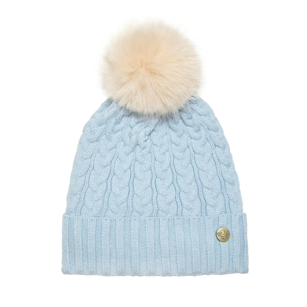 House of Celtic Cable Knit Hat - Baby Blue Travel Outfitters