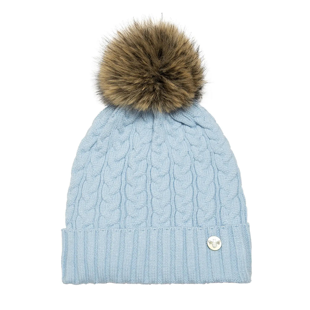 House of Celtic Cable Knit Hat - Baby Blue Travel Outfitters