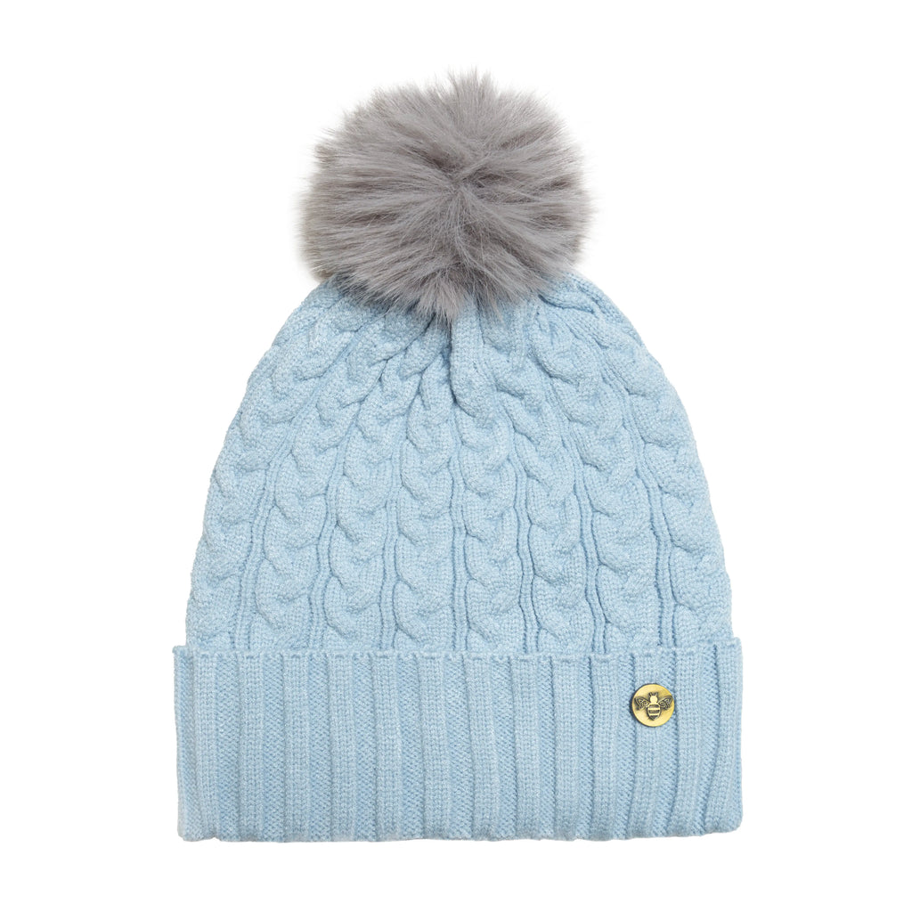 House of Celtic Cable Knit Hat - Baby Blue Travel Outfitters