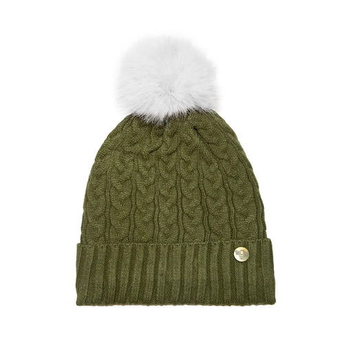 House of Celtic Cable Knit Hat - Olive Travel Outfitters