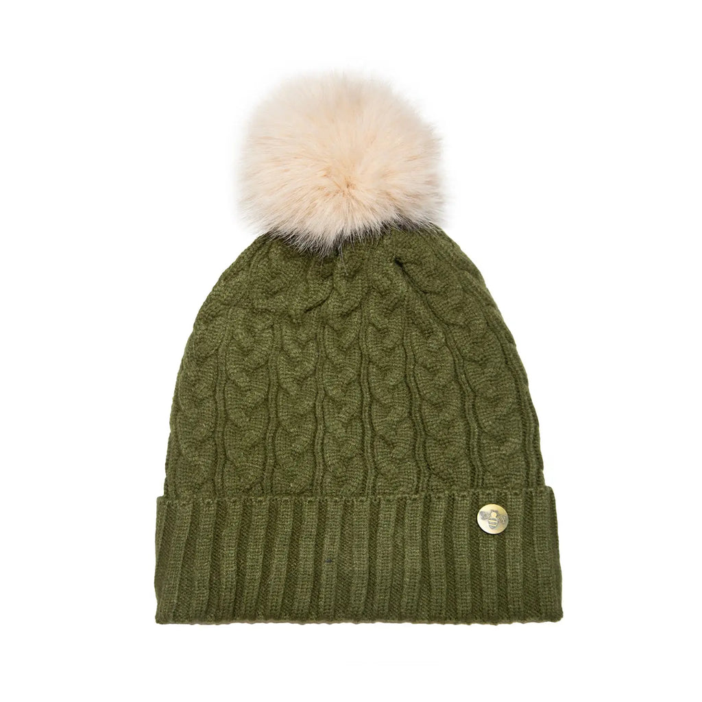 House of Celtic Cable Knit Hat - Olive Travel Outfitters