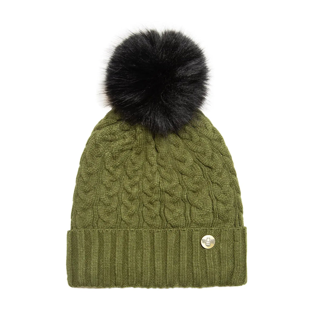 House of Celtic Cable Knit Hat - Olive Travel Outfitters