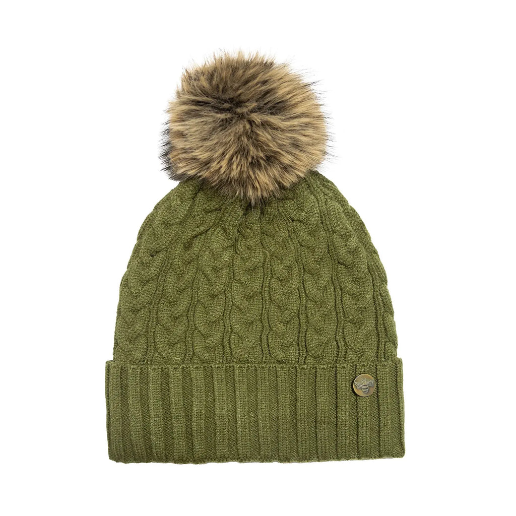 House of Celtic Cable Knit Hat - Olive Travel Outfitters