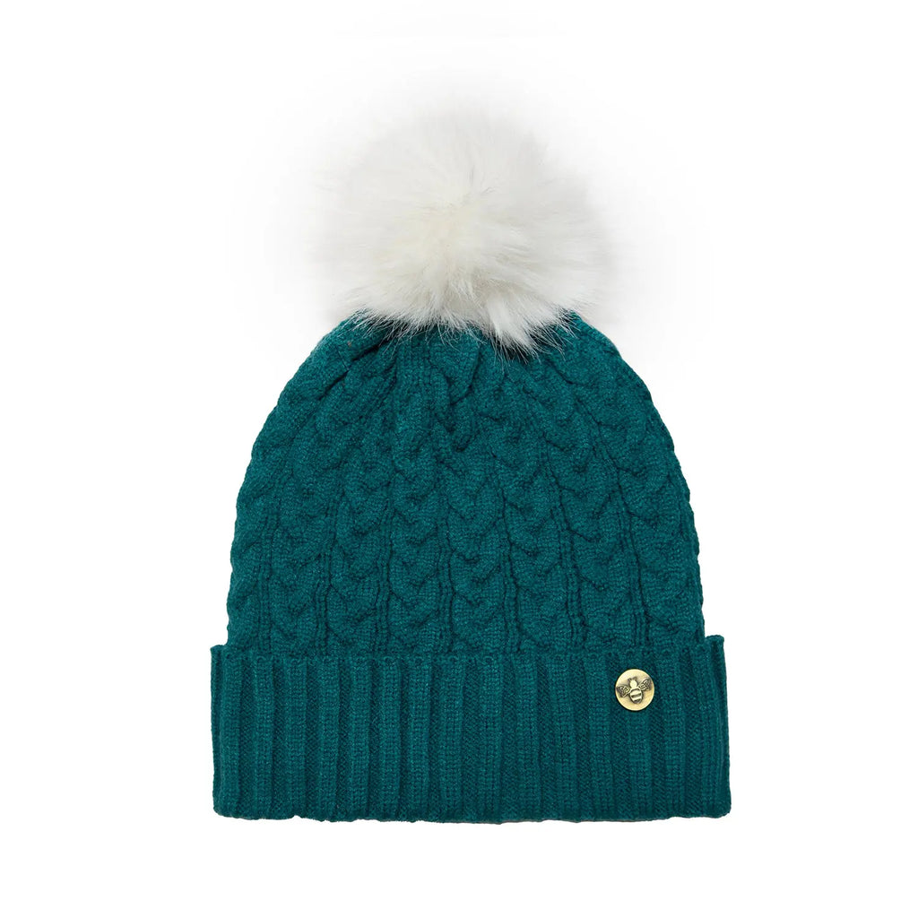 House of Celtic Cable Knit Hat - Teal Travel Outfitters