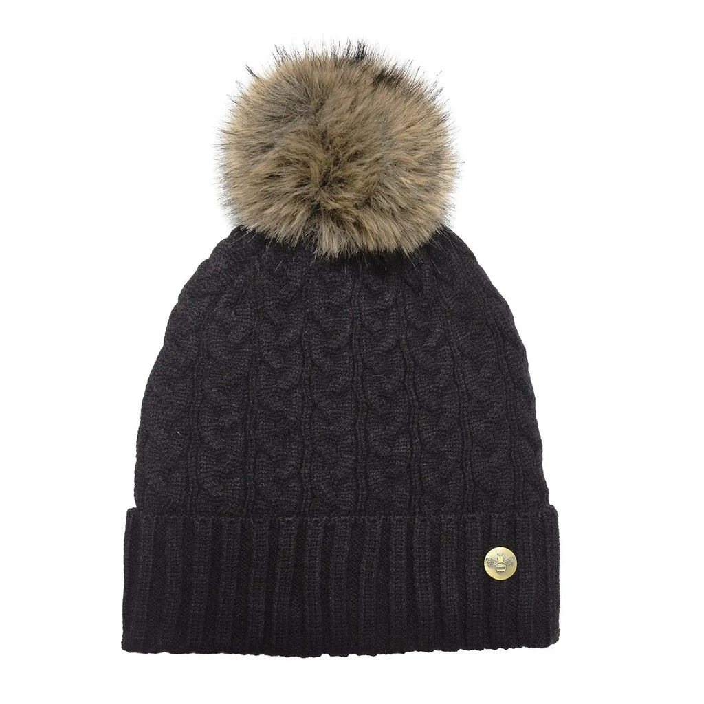 House of Celtic Cable Knit Hat - Black Travel Outfitters