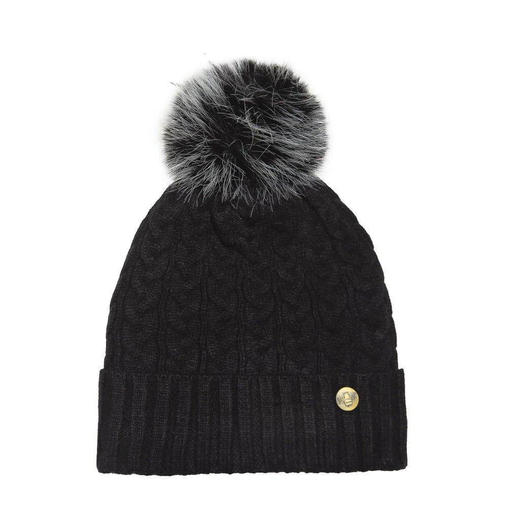 House of Celtic Cable Knit Hat - Black Travel Outfitters
