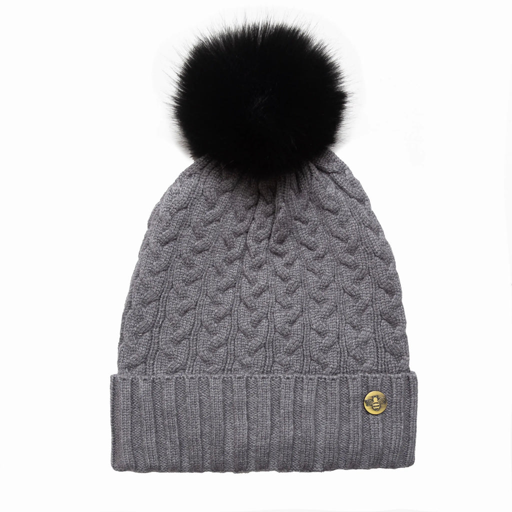 House of Celtic Cable Knit Hat - Grey Travel Outfitters