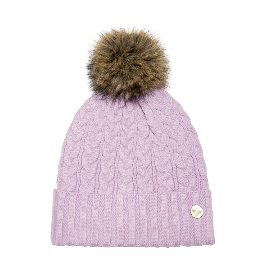 House of Celtic Cable Knit Hat - Lilac Travel Outfitters