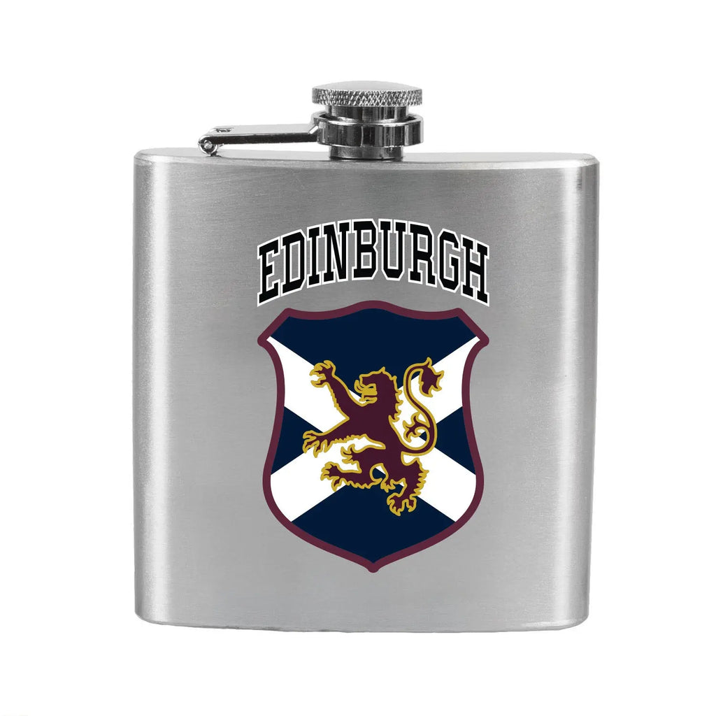 Lion Print Edinburgh Hip Flask Travel Outfitters