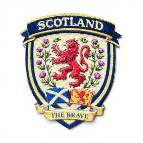 Scotland The Brave Lion Rampant Crest Magnet