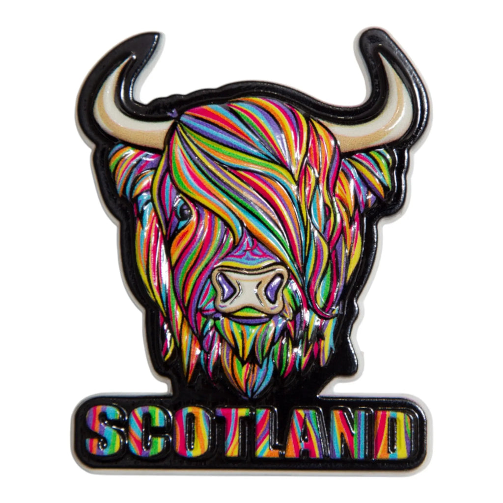Scotland Highland Cow Magnet - Bright Travel Outfitters