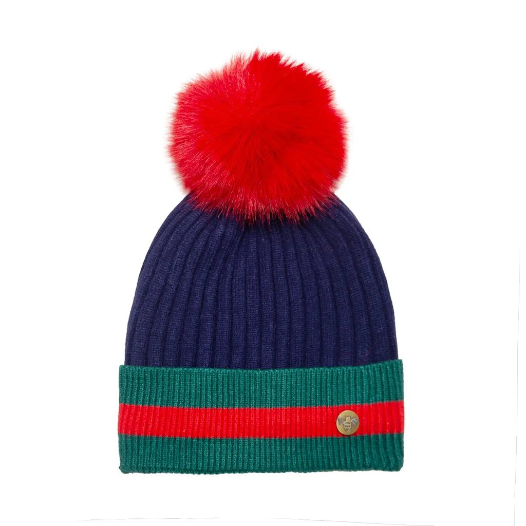 House of Celtic Bee Ribbed Knit Hat - NGN Travel Outfitters