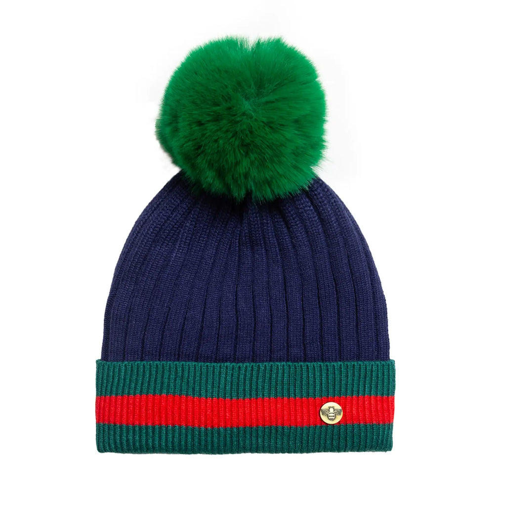House of Celtic Bee Ribbed Knit Hat - NGN Travel Outfitters