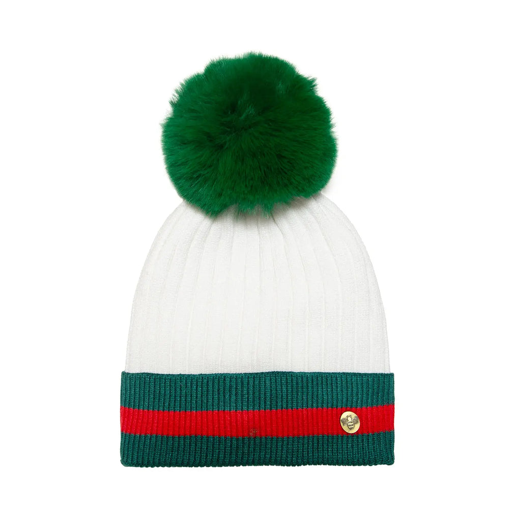 House of Celtic Bee Ribbed Knit Hat - WGW Travel Outfitters