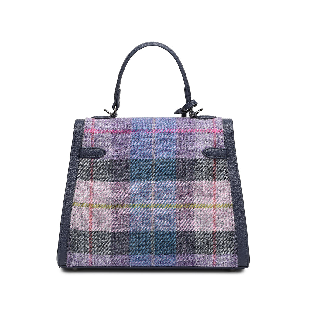 Harris Tweed Lowland Handbag Blue/Navy