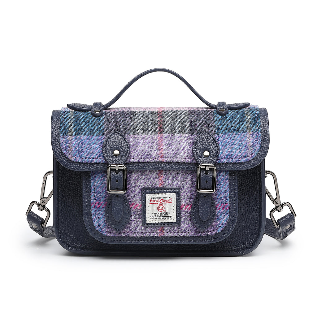 Harris Tweed Edinburgh Satchel Blue/Navy