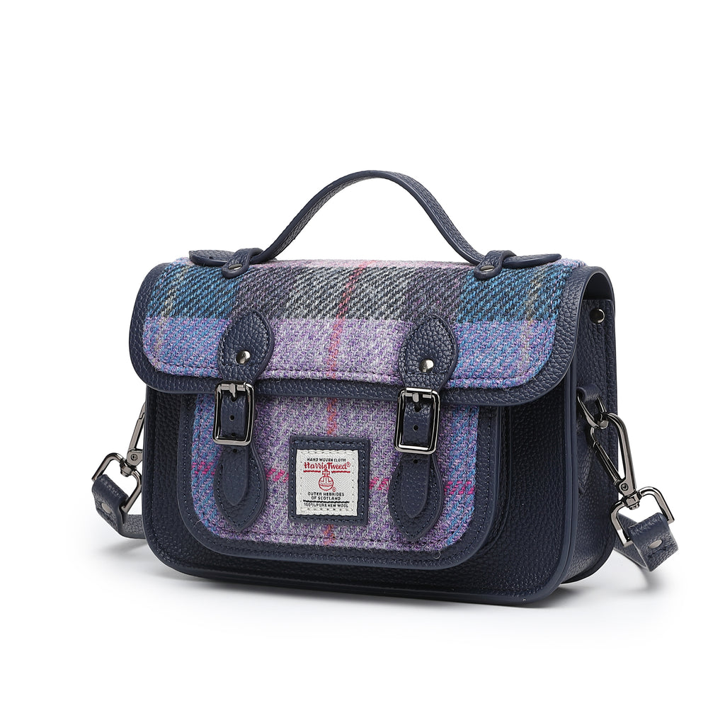 Harris Tweed Edinburgh Satchel Blue/Navy