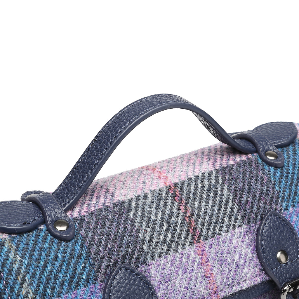 Harris Tweed Edinburgh Satchel Blue/Navy
