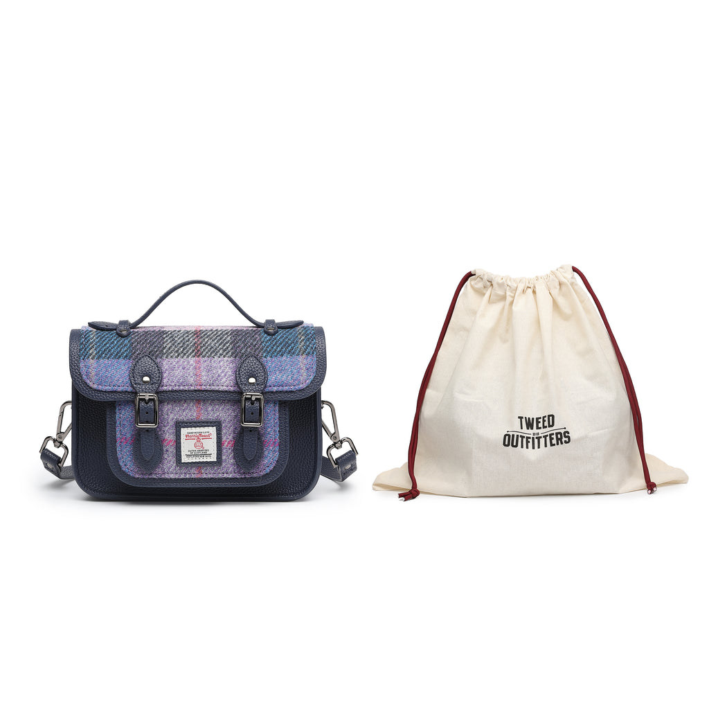 Harris Tweed Edinburgh Satchel Blue/Navy