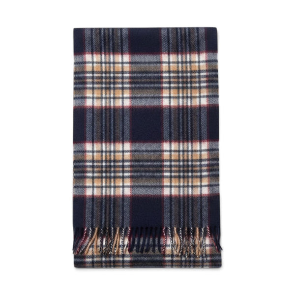 100% Lambswool Scarf Stewart Navy